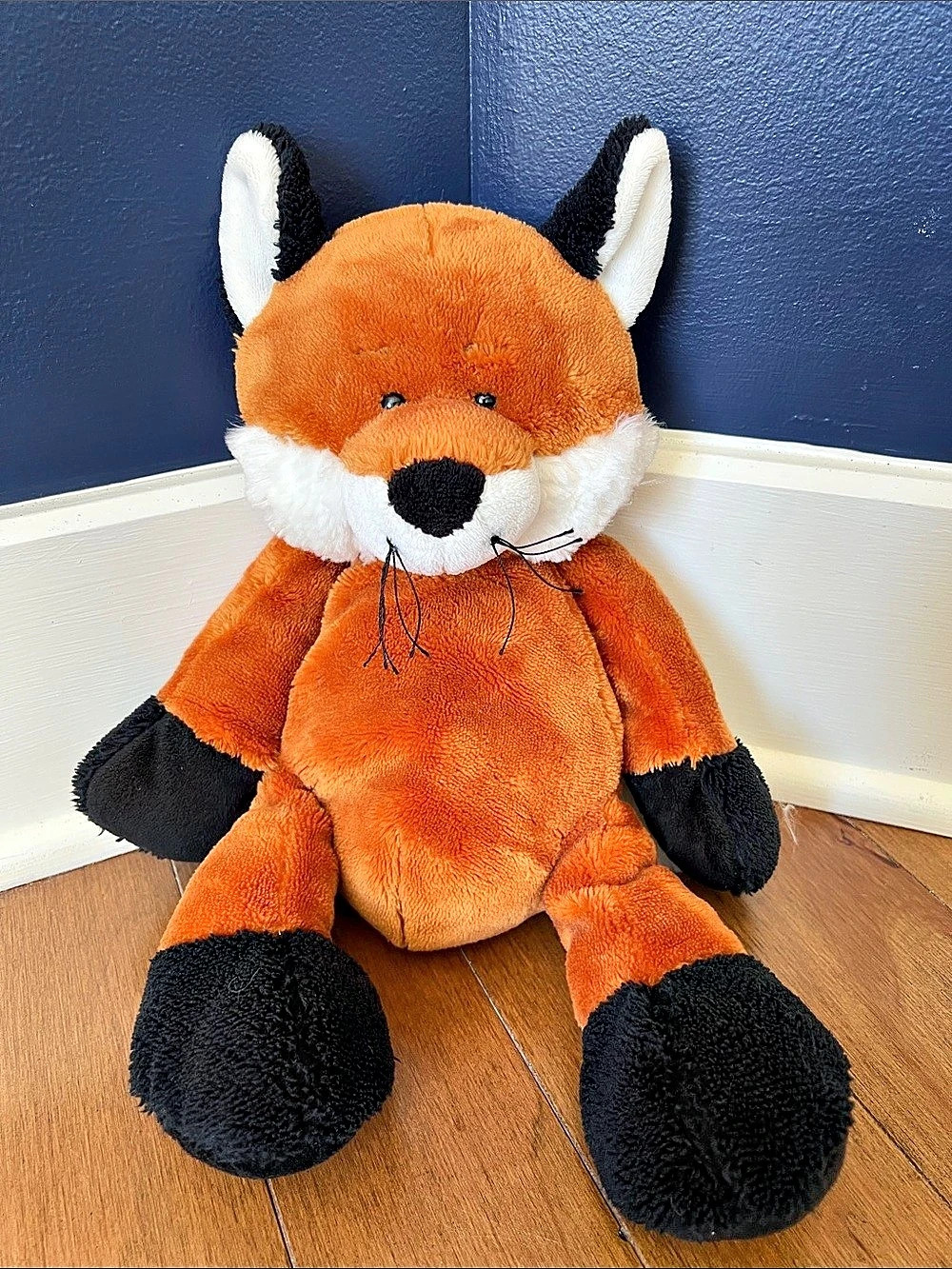 Ganz Red Fox HM171 Plush Stuffed Animal Orange & Black Tubby tummies Fox